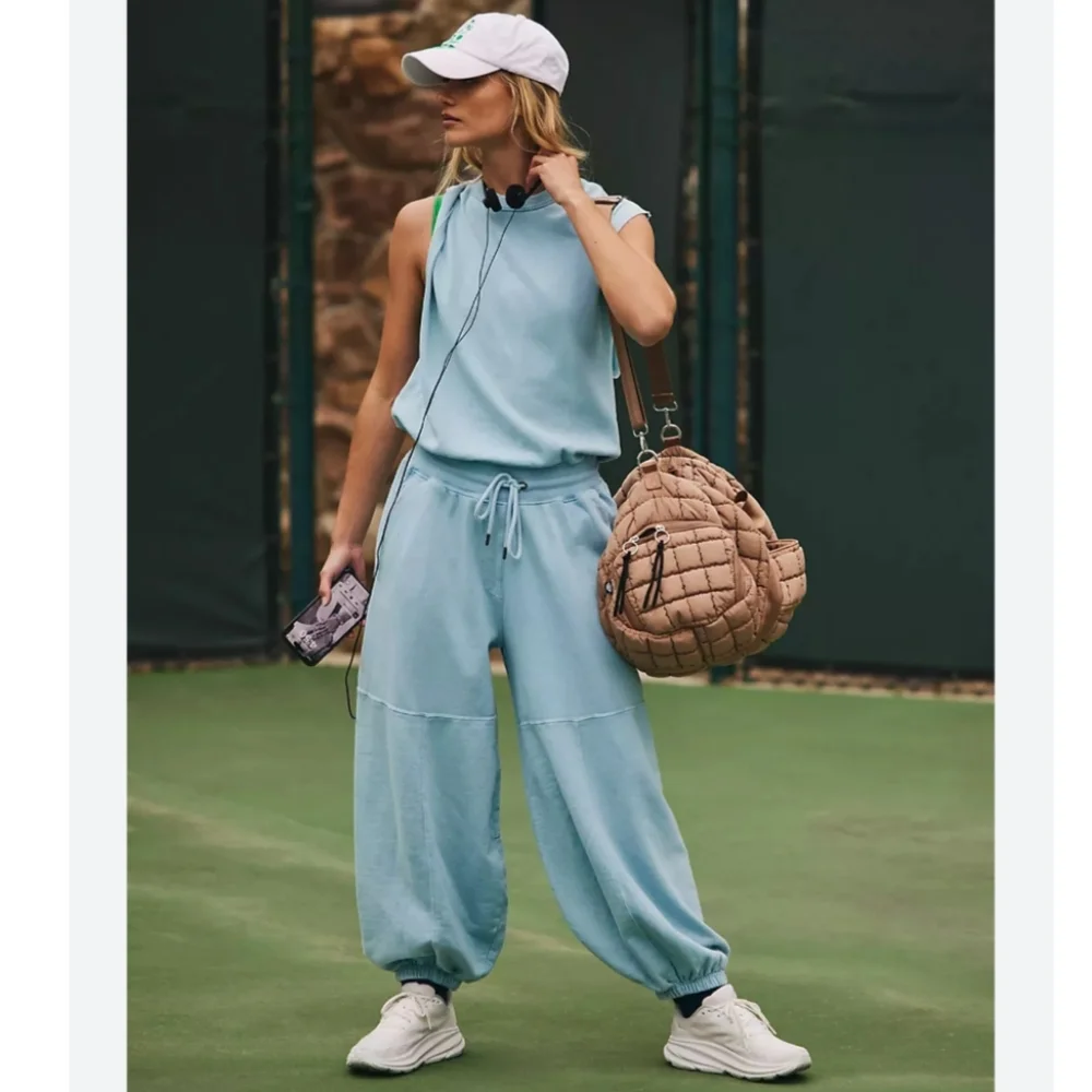 Free People Light Blue Jumpsuit - Picture 2 of 8